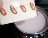 Foto langkah ke 4 dari resep Taro milk cheese aka ubee jelly salad.