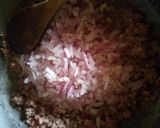 A picture of step 1 of Bolognese sauce.