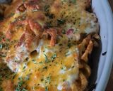 Une image de l'étape 2 de Cross fries au cheddar et lardons.
