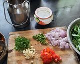 A picture of step 7 of Veg lunch thali.