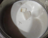 Foto del paso 6 de la receta: Farfalle de limón y cúrcuma en salsa de chocolate blanco y frutos secos