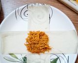 A picture of step 4 of Makhni chicken parcel.