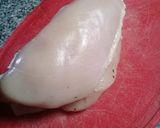 Foto del paso 3 de la receta Pechugas de pollo rellenas con paleta y queso al verdeo