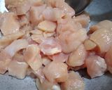 A picture of step 1 of Chicken boneless kadahi.
