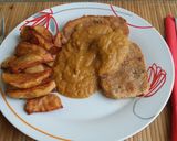 Zöldségpürében készült karaj recept fázis 5 fotója