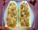 Foto del paso 4 de la receta: 170.🥒Pepino relleno vegetariano🍅