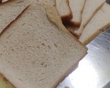 A picture of step 1 of Bread Dahi Vada.