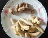 A picture of step 1 of Mango ginger pickle (Ma inji).