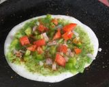 A picture of step 2 of Sandwich uthappam.