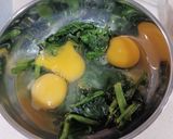 菠菜煎蛋的食譜步驟1照片