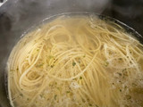 Spaghetti con camarón