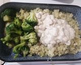Csőben sült brokkolis csirkemell, zelleres rizzsel 🥦🍚 recept fázis 5 fotója