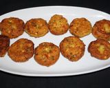 A picture of step 4 of YELLOW SPLIT PEA FRITTERS (VEGAN).