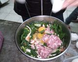 รูปขั้นตอนการทำที่ 3 ของ หมกหมูสับเห็ดนางฟ้า​(สูตร​แรงงานไต้หวัน)​