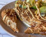 Foto del paso 4 de la receta Tostadas francesas de caqui y kiwi