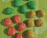 Foto langkah ke 4 dari resep Mochi coklat buah.