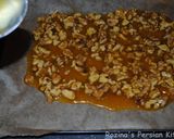 A picture of step 10 of Persian honey-saffron walnuts brittle(سوهان عسلی گردویی).