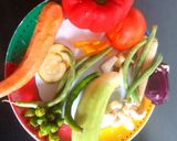 A picture of step 1 of Skeleton Salad Platter.