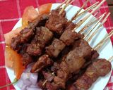 Foto langkah ke 5 dari resep Sate kambing bumbu merah.