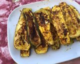 Une image de l'étape 9 de Courgettes vertes et blanches marinées tomates moutarde romarin grillées (recette plancha).