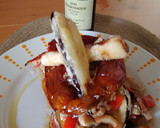 Foto del paso 16 de la receta: Pollo amb berenjena, bacon y patata panadera