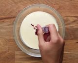 A picture of step 4 of Rainbow Crepe Cake.
