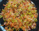 Foto del paso 3 de la receta: Quiche de puerro, bacon y zanahoria