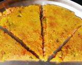 A picture of step 8 of Moong dal dosa.