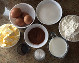 Foto del paso 1 de la receta: Naked cake (tarta desnuda) marmolada