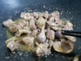 Miến xào mề gà