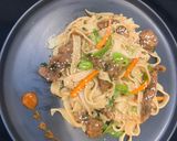 A picture of step 6 of Crispy Beef Chilli Noodles🔥.