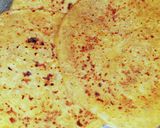 A picture of step 5 of Ajwain coriander and curry patta Chutney Paratha.
