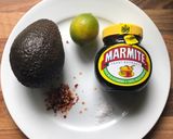 A picture of step 1 of Breakfast Chilli, Avocado, Marmite on Toast.