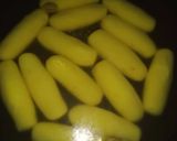 A picture of step 4 of Chawal ke chamcham/rice sweets.