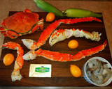 A picture of step 1 of Mike's Poseidon Platter With Dungeness Crab Side Salad.