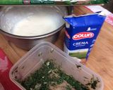Foto del paso 1 de la receta: Tallarines de espinacas con champiñones