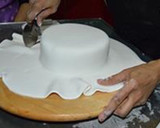 Foto del paso 6 de la receta: Tarta Día del Padre Camisa Fondant
