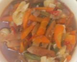 Foto langkah ke 4 dari resep Tumis sayuran + Sosis.