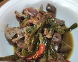 Foto langkah ke 4 dari resep Ati Ampela Cabe Ijo Dikecapin.