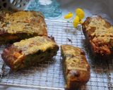 A picture of step 12 of My savoury bread (cake) نان زیتون با سبزیجات.