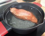 Foto del paso 1 de la receta: Hamburguesa de pollo, boniato, cebolla y calabacín