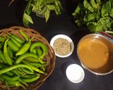 A picture of step 1 of Green Chutney.