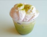 A picture of step 9 of Strawberry Cream Matcha Latte 🍓☁️🍃 | Cozy Cafe Drink Recipe.
