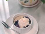 Blueberry cup muffin bước làm 4 hình