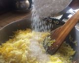 A picture of step 4 of Zarda(yellow methe chawal).