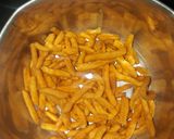 A picture of step 3 of Dahi shev bhaji.