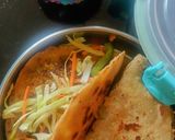 A picture of step 4 of Chana tacos.