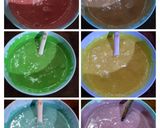 Foto langkah ke 5 dari resep Rainbow cake kukus.