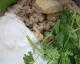A picture of step 1 of Leftover khichdi pancake.