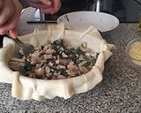 Foto del paso 12 de la receta: Galette con pollo, champiñones y espinacas